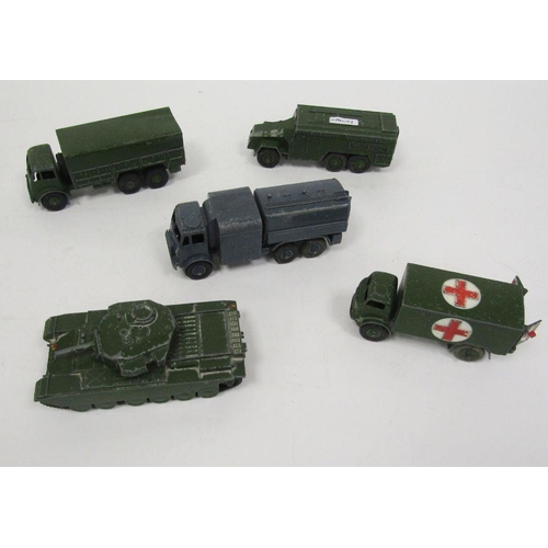 474 - Dinky Toys military diecast model cars to include 677 Armoured Command Vehicle, Supertoys 689 Medium... 