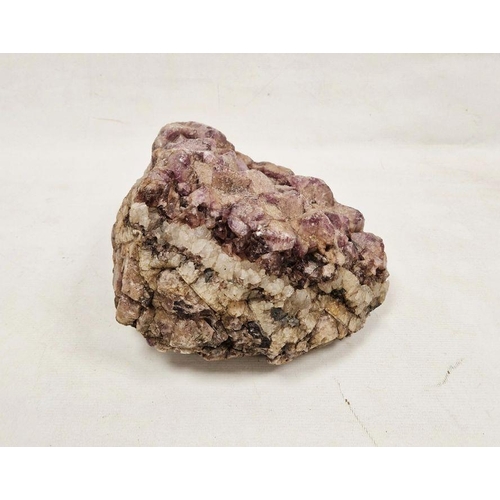 156 - Large purple fluorite mineral gemstone, in clear and amethyst tones, 10kg approx., 27cm