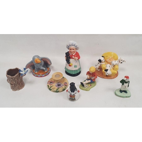 18 - Group of 20th century pottery figures including a Royal Doulton Film Classics Collection figure of D... 