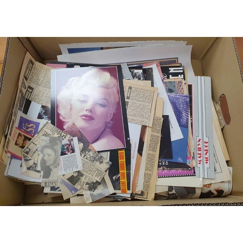 258 - Quantity Marilyn Monroe photographs, some with signatures, calendars and other Marilyn ephemera (1 b... 