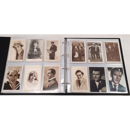 262 - Album of film star Lilywhite Photographic series, Colourgraph Series and other postcards, mainly bla... 