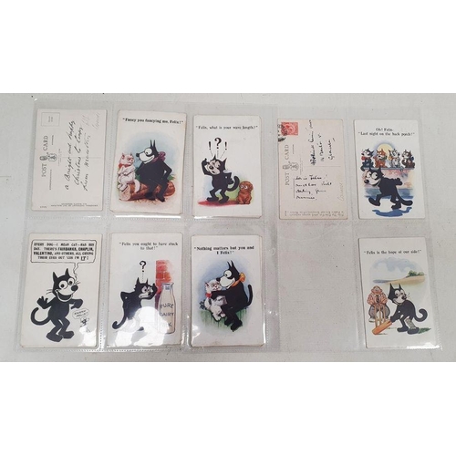 269 - Collection of early Felix the Cat postcards to include 