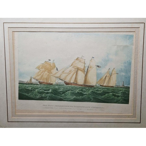 311 - Edward Duncan (1803-1882) after William John Huggins (1781-1845)
 Colour lithograph
 Maritime scene ... 