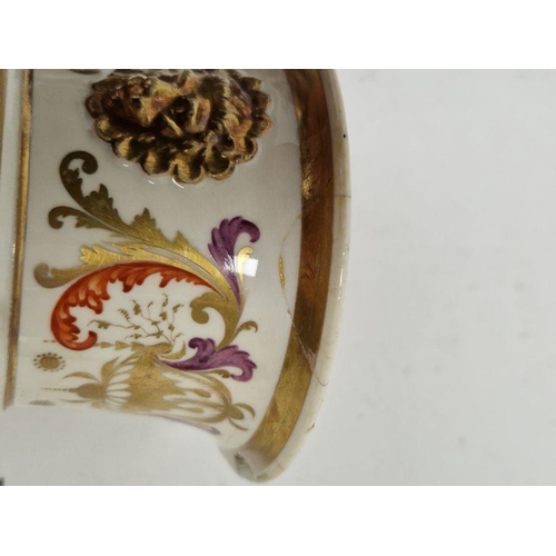 33 - Group of early 19th century English pottery and porcelain, including an oval porcelain plaque painte... 