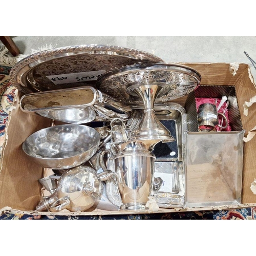 356 - Quantity of assorted flatware to include a comport, ice jug, table lighter marked 'Ronson Queen Anne... 