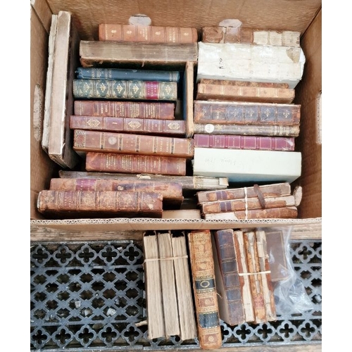 59 - Antiquarian / Bindings  - mainly marbled boards and quarter leather, many needing restoration (3 box... 