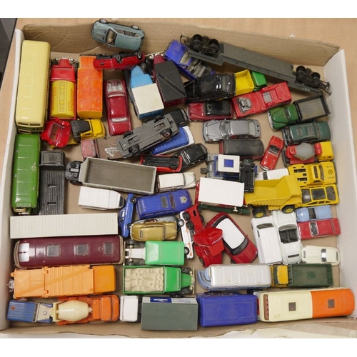 1305 - Large quantity of Corgi, Lledo, Matchbox, Hot Wheels  playworn diecast model cars to include Corgi A... 