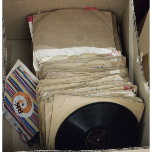 1316 - Quantity of LPs and 78s, mainly easy listening, to include Louis Armstrong, Max Bygraves, The Inkspo... 