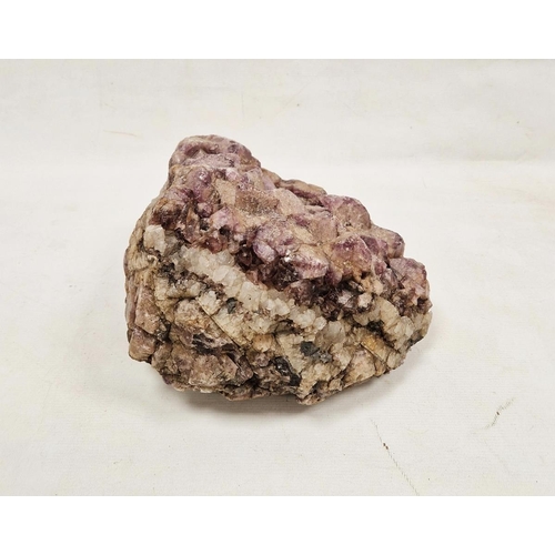 101 - Large purple fluorite mineral gemstone, in clear and amethyst tones, 10kg approx., 27cm