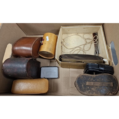 105 - Assorted collectables including a leather and blue watered silk masonic apron and gloves named for W... 