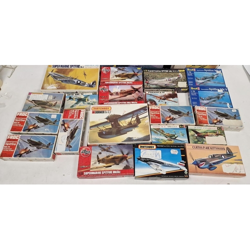 181 - Quantity of boxed Matchbox, Revell, Airifx, Frog model kits to include Matchbox Dornier Do G-1, Reve... 