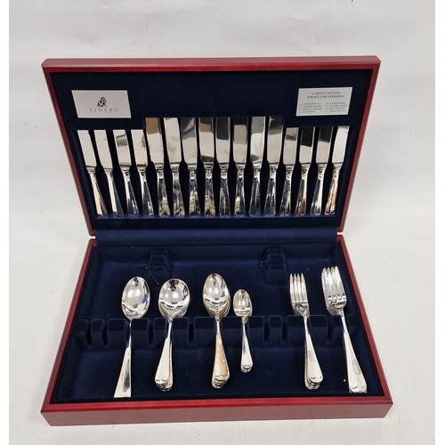 191 - Viners silver-plated table flatware service for six, Hanover variant, in canteen