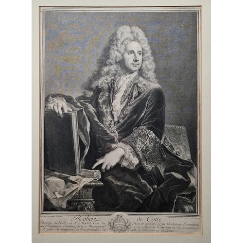 249 - Engraving by Petrus Drevet after Rigaud 
 