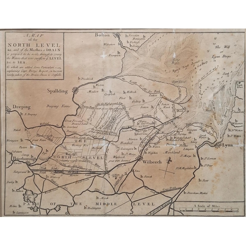 265 - After John Ogilby (Scottish 1600-1676):
 Colour print
 'The Road from Whitby in County Ebor to Durha... 