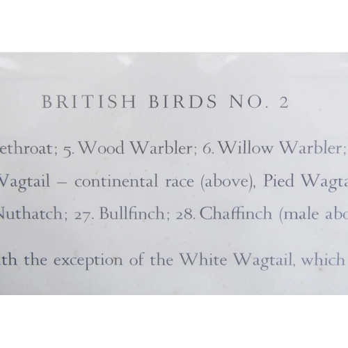 268 - Two RSPB bird identification posters, British Birds No.1 and No.2, with Ryman & Co Art Dealers label... 