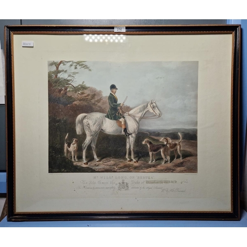 276 - W & H Barraud by Edward Hacker
 Coloured engraving 
 