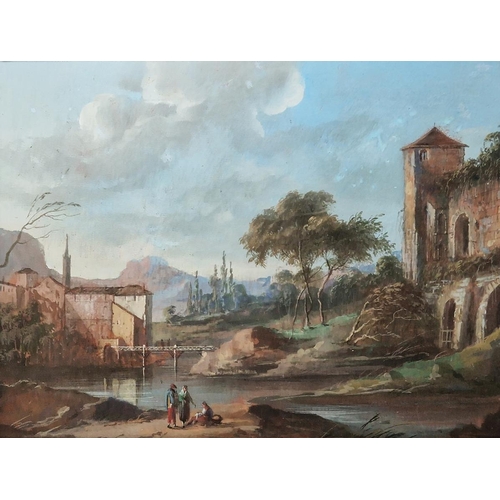 313 - 18th century Italian school, follower of Marco Ricci (1676/79 to 1729/30) 
 Gouache on paper 
 Set o... 