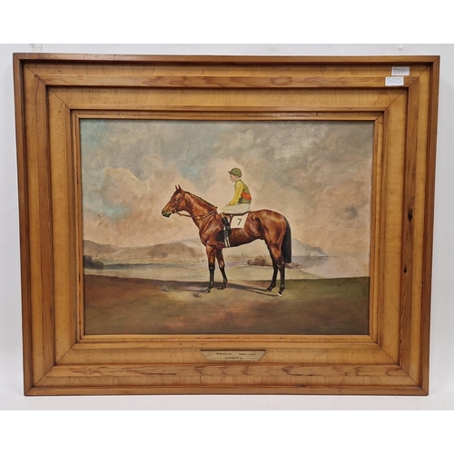 374 - Sidney Dare (20th century)
 Oil on panel
 'Ribocco with Lester Piggott up', signed lower right, fram... 