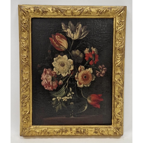 389 - Neapolitan school (18th century)  

Set of four oils on canvas  Flower sprays, 41cm x 30.5cm