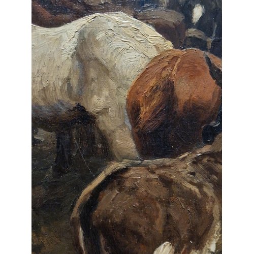 396 - Alfred James Munnings, P.R.A., R.W.S. (1878-1959)
 Barnet Fair
 Oil on canvas, signed and dated A.J.... 