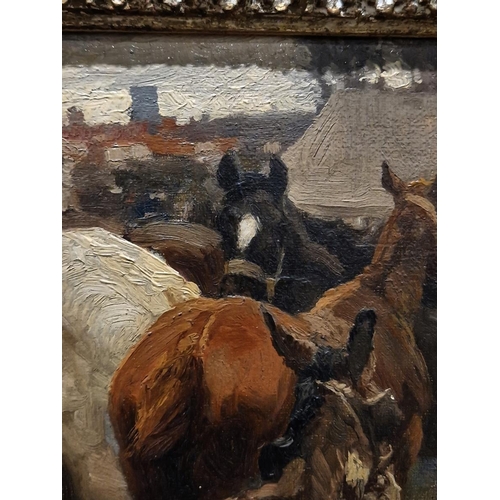 396 - Alfred James Munnings, P.R.A., R.W.S. (1878-1959)
 Barnet Fair
 Oil on canvas, signed and dated A.J.... 