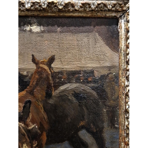 396 - Alfred James Munnings, P.R.A., R.W.S. (1878-1959)
 Barnet Fair
 Oil on canvas, signed and dated A.J.... 