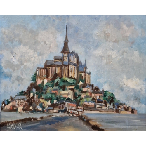 21 - L Edward Morgan (20th century)
  Oil on canvas
 Mont Saint-Michel, signed lower left, 39cm x 49cm