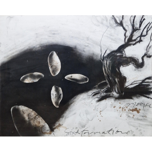 24 - Jalaini Abu Hassan (Malaysia), 
 Charcoal on paper
 'Sixth Formation', signed and dated 2004 lower r... 