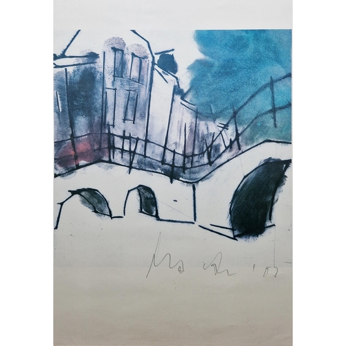 56 - After Mark Raven (21st century)
  Print on paper, 
 Brug 1 (Bridge), signed in pencil with blind sta... 