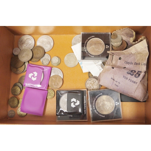 234 - Assorted early to mid 20th century coinage, predominantly British including three Elizabeth II Royal... 