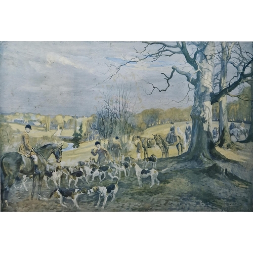 307 - After Lionel Edwards
 Colour print
 Five hunting scenes to include 