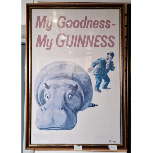 310 - Two Guinness advertising posters after John Gilroy, 