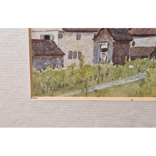 341 - G Broomford (20th century)
 Watercolour
 Woodland scene with path, signed lower left, framed and gla... 