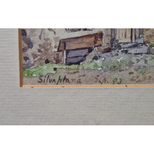 341 - G Broomford (20th century)
 Watercolour
 Woodland scene with path, signed lower left, framed and gla... 