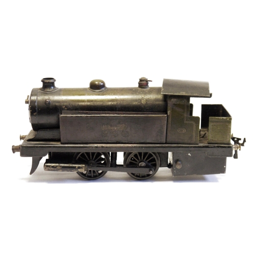 389 - Bowman Models 0 gauge 0-4-0 LNER 265 steam locomotive in green livery (possibly repainted)