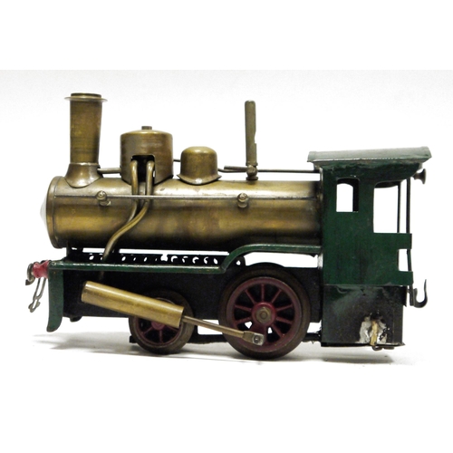 409 - Bing O gauge live steam Storkleg 0-4-0 locomotive (no tender) (appears repainted)