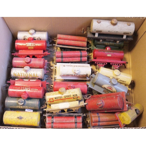 414 - Quantity of unboxed mainly Hornby fuel tankers to include Motor Shell Spirit, Royal Daylight, Motor ... 