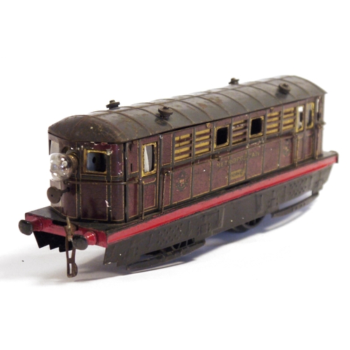 447 - Hornby 0 gauge Metropolitan 2 Railway Metro-Vick 0-4-0 electric locomotive, in lined maroon livery w... 