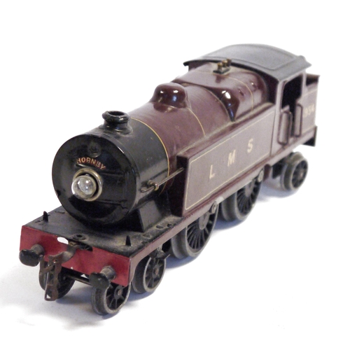 458 - Hornby 'O' Gauge, LMS 6954 4-4-2 electric 20v locomotive