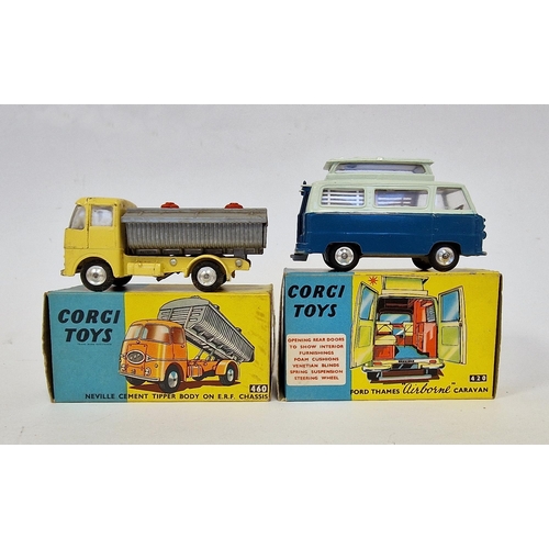 492 - Two boxed Corgi Toys to include 460 Neville cement tipper body on E.R.F. chassis together with 420 F... 