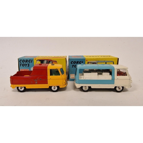 495 - Two boxed Corgi Toys to include 465 Commer pick-up truck and 466 Commer milk float (2)