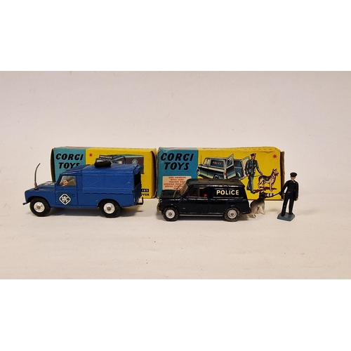 496 - Two boxed Corgi Toys to include 416S R.A.C. radio rescue Land-Rover, together with 448 B.M.C. mini p... 