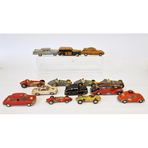 503 - Large quantity of playworn mainly Corgi and Dinky diecast model cars to include Dinky Toys 230 Talbo... 