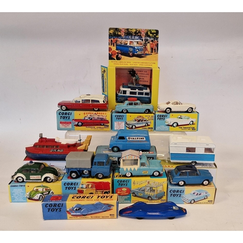 514 - Quantity of Corgi, Dinky, Matchbox diecast model vehicles in REPRODUCTION boxes to include Atlas Din... 