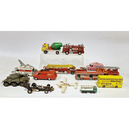 533 - Quantity of playworn diecast models to include Dinky Toys 285 Merryweather Marquis fire tender, Dink... 