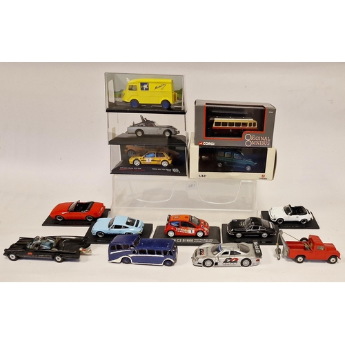 535 - Two boxes of diecast models to include boxed Corgi The Original Omnibus Company 97850 L5G Merthyr Ty... 