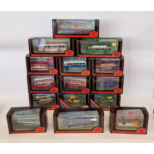 479 - Fifteen boxed 1:76 scale Exclusive First Editions diecast model buses to include 15702 Plaxton Coach... 