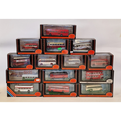 479a - Fourteen boxed 1:76 scale Exclusive First Editions diecast model buses to include 22506 Alexander Y-... 