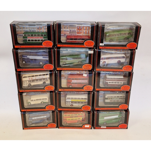 483 - Fifteen boxed 1:76 scale Exclusive First Editions diecast model buses to include 18001  Daimler Flee... 