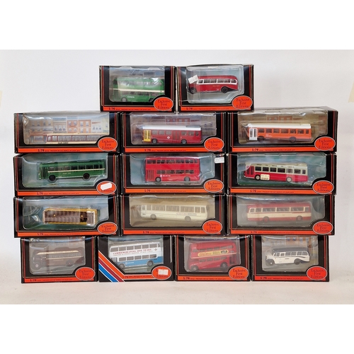 485 - Fifteen boxed 1:76 scale Exclusive First Editions diecast model buses to include 26803 Leyland Duple... 